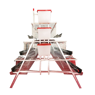 High Quality A-Type 3 Levels 4 Door Green Trough Chicken Layer Battery Cage for Farm