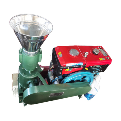Best Selling High-Efficiency and High-Yield 80-100kg/h Green Color Pellet Machine for Farm Use